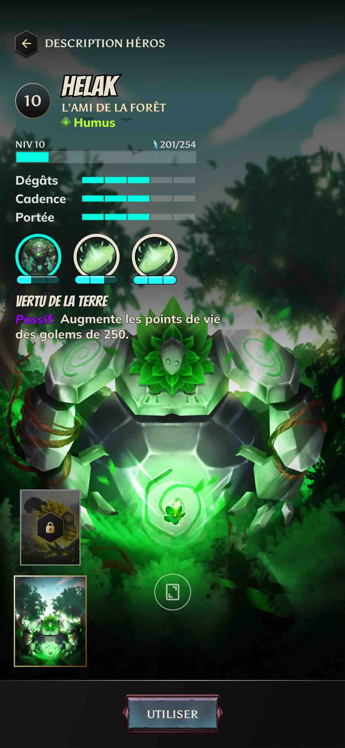 Hero description page
